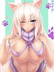  animal_ears areola coconut neko_para neon_beat sweater 