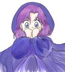  akazukin_chacha cape hood open_eyes purple_hair yakko 