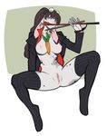  beverly_(athiesh) breasts carrot clothed clothing food lagomorph mammal partially_clothed pussy rabbit riding_crop spearfrost spread_legs spreading suit vegetable whip 