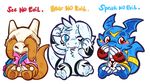  2017 blue_eyes cheddarpup claws cubone cute digimon dragon eyes_closed fan_character fur giramon guilmon hi_res hybrid lemonynade lizard looking_at_viewer male minnow_(character) nintendo pok&eacute;mon red_eyes reptile scalie simple_background sven_(character) sven_the_giramon toe_claws toto_(character) totodice1 vee4eva veemon video_games vmon white_fur 