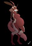  alien amalgam belly big_(disambiguation) bigbelly bigtummy cute fan_character female humanoid lagomorph mammal mother navel parent pregfur pregnant prego queen rabbit royalty scarlett whiterabbit95 zettairesu 