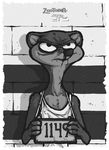  anthro clothing disney duke_weaselton looking_at_viewer luraiokun male mammal mustelid shirt tank_top weasel zootopia 