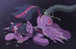  2017 blush cum cum_in_mouth cum_inside cum_on_back edit equine feathered_wings feathers female feral friendship_is_magic hioshiru hooves horn mammal my_little_pony penetration solo tentacles tongue twilight_sparkle_(mlp) winged_unicorn wings 