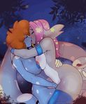  2017 animated anthro arnachy breast_squish breasts breasts_frottage digimon female female/female firefly geeflakes_(character) kissing lagomorph making_out mammal masturbation mimimon monster nipples nipples_touching nude rabbit tongue 