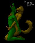  2014 anal anal_penetration anthro anthro_on_anthro canine duo from_behind_position hand_on_butt hug interspecies kneeling licking lizard looking_pleasured male male/male male_penetrating mammal nude penetration penis prismara reach_around reptile scalie sex tongue tongue_out trile wolf 
