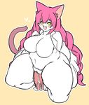  artist_request breasts cat cat_busters furry long_hair penis pink_hair pussy sex uncensoreed yellow_eyes 