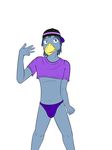  avian beak bird clothing fuze male pose thong 