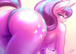  anthro anthrofied breasts butt clothing cutie_mark equine female friendship_is_magic hair horn mammal my_little_pony nipples snickerlewdles solo starlight_glimmer_(mlp) thong unicorn wide_hips 