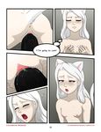  2016 animal_humanoid anthro anus black_and_white blush breasts butt cat cat_humanoid charle close-up colored comic darkmirage digital_drawing_(artwork) digital_media_(artwork) duo ejaculation english_text erection exhausted fairy_tail feline female greyscale hair hi_res humanoid humanoid_on_anthro male male/female male_penetrating mammal meraence monochrome nipples nude open_mouth orgasm pantherlily penetration penis pussy pussy_ejaculation pussy_juice redoxx ribbons sex simple_background size_difference small_breasts solo_focus spreading tail_ribbon text vaginal vaginal_penetration 