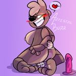  1:1 2017 animatronic anthro artisticburr_(artist) bear biped blush bodily_fluids brown_body butt clare clenched_teeth digital_media_(artwork) dildo fan_character feet female fingering fingering_self five_nights_at_freddy's genital_fluids genitals grin machine mammal masturbation nude one_eye_closed paws pink_dildo purple_background pussy pussy_juice_on_hand robot scottgames sex_toy signature simple_background smile soles solo tail tail_motion tailwag teeth tickling toes vaginal vaginal_fluids vaginal_masturbation yellow_eyes 