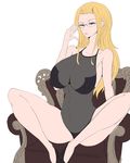  blonde_hair breasts glasses kalifa one_piece spread_legs tagme 