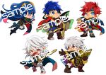  armor blue_eyes blue_hair book cape chibi falchion_(fire_emblem) fingerless_gloves fire_emblem fire_emblem:_fuuin_no_tsurugi fire_emblem:_kakusei fire_emblem_if gloves hairband headband ike long_hair lucina male_my_unit_(fire_emblem:_kakusei) male_my_unit_(fire_emblem_if) multiple_boys my_unit_(fire_emblem:_kakusei) my_unit_(fire_emblem_if) open_mouth pointy_ears ragnell red_eyes red_hair roy_(fire_emblem) sample short_hair silver_hair smile super_smash_bros. sword tiara weapon white_hair 