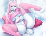  anthro breasts clothed clothing female iwbitu lagomorph legwear looking_at_viewer mammal open_mouth panties panties_aside pussy rabbit skimpy solo spread_legs spreading thigh_highs underwear underwear_aside 