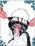  after_sex anthro black_fur breasts cum cum_in_mouth cum_inside ear_piercing eyes_closed female fur hair james_m_hardiman male male/female mammal onyx_(jmh) open_mouth penis piercing pink_nose skunk solo_focus tongue tongue_out white_fur white_hair 