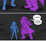  2018 anthro clothed clothing comic deltarune dialogue digital_media_(artwork) english_text female hair human kris_(deltarune) lynxgriffin_(artist) male mammal reptile scalie simple_background smile susie_(deltarune) teeth text video_games 