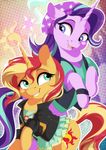  2017 clothing dennyvixen duo equestria_girls equine female friendship_is_magic horn mammal my_little_pony starlight_glimmer_(mlp) sunset_shimmer_(eg) unicorn 