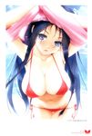  bikini erect_nipples happoubi_jin panty_pull shirt_lift swimsuits undressing 