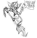  axe blind_eye chin_tuft clothed clothing double_bitted_axe ear_piercing fur hat kled_(lol) league_of_legends male mammal melee_weapon open_mouth piercing polearm ponytail prototypebasilisk riot_games scar sharp_teeth simple_background sketch teeth text video_games weapon white_fur yordle 