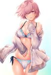  bikini cleavage fate/grand_order mash_kyrielight swimsuits yumari_nakura 