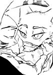  2017 anthro arctic_fox bedroom_eyes black_and_white bottomless canine clothed clothing disney duo fellatio female fox half-closed_eyes jack_savage lagomorph male male/female mammal monochrome oral rabbit seductive sex size_difference skye_(zootopia) thewyvernsweaver zootopia 