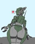  &lt;3 assaultron big_butt butt fallout looking_back machine not_furry presenting rakihiro robot robotoseckshau5 solo video_games wide_hips 