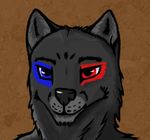  canine colored_eyes mammal norok_vokun portrait solo wolf 
