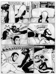  1998 anthro black_and_white comic female human james_m_hardiman mammal monochrome natasha_(jmh) traditional_media_(artwork) 