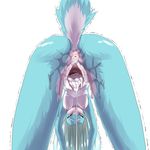  after_sex akitokit anthro anus blue_fur blue_hair blush breasts cum cum_in_pussy cum_inside female fur hair lagomorph mammal nipples open_mouth pussy pussy_juice rabbit shaking simple_background solo trembling white_background yellow_eyes 