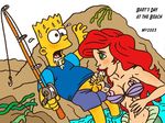  ariel bart_simpson disney nev the_little_mermaid the_simpsons 