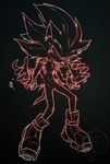  angry black_background chest_fuzz chest_tuft clothing crazed fleetway footwear gloves hedgehog mammal monochrome red_lighting shadow_the_hedgehog shoes simple_background sketch skinny sonic_(series) swirlything tuft 