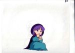  akazukin_chacha hood purple_hair sitting yakko 