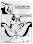  absurd_res anthro black_and_white chair comic female hi_res james_m_hardiman mammal monochrome natasha_(jmh) nude paws pussy skunk solo traditional_media_(artwork) 