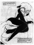  anthro anus black_and_white comic female james_m_hardiman looking_pleasured mammal masturbation monochrome natasha_(jmh) nude pussy pussy_juice skunk solo traditional_media_(artwork) vaginal 