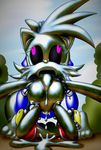  big_eyes big_head fiona_fox goo_creature humanoid_penis liquid liquid_metal machine metal_sonic penis robot silverslime slime sonic_(series) toony transformation 