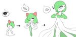  ! 1girl age_progression breasts candy eyes_closed food full_body gallade gardevoir green_hair hair_over_eyes hair_over_one_eye hand_up hands_up kirlia looking_down multiple_views no_humans open_mouth photoshop pokemon pokemon_(creature) pokemon_dppt pokemon_rse ralts sealguy short_hair simple_background small_breasts smile solo standing surprised tears white_background white_eyes 