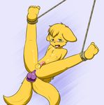  animal_genitalia animal_penis beluinus bound canine canine_penis cub cum dildo knot knotted_dildo male mammal penis rope sex_toy solo twintails_(disambiguation) winterfox wolf young 