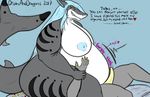  ambiguous_species anna_(orcasanddragons) belly big_belly big_breasts breasts digestion erection facesitting female fish male male/female marine nipples obese orcasanddragons overweight precum shark stomach_noises thick_thighs topaz_(orcasanddragons) vore 