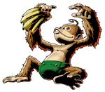  food fruit lowres metal_slug metal_slug_attack metal_slug_defense official_art orangutan transparent_background utan_(metal_slug) 