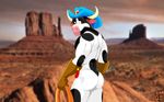  2011 anthro biceps bovine butt cattle cowboy cowboy_hat fabfelipe hat looking_at_viewer male mammal muscular muscular_male nude smile solo the_cowlorado_kid wild_west_c.o.w.-boys_of_moo_mesa 