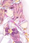  1girl alternate_costume alternate_hair_color alternate_hairstyle choker elbow_gloves gloves jewelry league_of_legends luxanna_crownguard magical_girl pink_hair solo star star_guardian_lux thighhighs tiara wand 