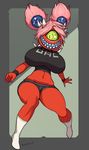  anthro big_breasts breasts cacodemon clothed clothing cyclops demon doom female not_furry open_mouth robotjoe smile solo standing tight_clothing video_games wide_hips 