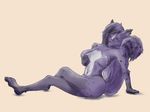  2017 4_toes absurd_res anthro areola bedroom_eyes big_tail breasts butt canine digital_media_(artwork) digitigrade female forru fur geddy135 hair half-closed_eyes hi_res koshi_(koshi) looking_at_viewer mammal markings nipples nude open_mouth pink_eyes pink_nipples polka_dots presenting presenting_breasts purple_fur purple_hair pussy seductive simple_background smile solo toes 