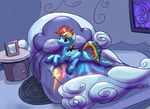  bed bedroom butt equine friendship_is_magic horse mammal my_little_pony pony pwnyville rainbow_dash_(mlp) raised_tail spread_legs spreading 