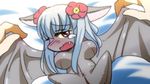  artist_request bat blue_hair furry open_mouth plush red_eyes 