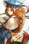  animal_ears book braid breath_of_fire breath_of_fire_iii bunny_ears glasses gloves hankuri hat long_hair momo_(breath_of_fire) onion open_book orange_hair peco_(breath_of_fire) red_eyes robe twin_braids 