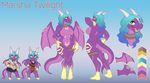  2017 anthro blue_hair breasts clothing dragon female fivel hair horn looking_at_viewer nipples nude pussy scalie simple_background smile solo tongue wings yellow_eyes 