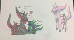  arceus family fan_character legendary_pok&eacute;mon nintendo pok&eacute;mon standing traditional_media_(artwork) video_games 