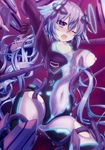 absurdres bdsm blue_eyes blush bondage bound braid breasts hair_ornament highres large_breasts long_hair looking_at_viewer mizunashi_(second_run) neptune_(series) next_purple nipples one_eye_closed open_mouth purple_hair purple_heart restrained shin_jigen_game_neptune_vii solo symbol-shaped_pupils tears tentacles twin_braids very_long_hair 