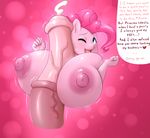  2017 animal_genitalia animal_penis anthro anthrofied areola blush breasts cum dialogue duo earth_pony english_text equine equine_penis eyes_closed female friendship_is_magic hair horse hyper hyper_penis hyperstorm_h male male/female mammal medial_ring my_little_pony nipples nude open_mouth penis pink_hair pinkie_pie_(mlp) pony sex solo_focus starykrow text titfuck vein 