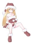  akazukin_chacha cosplay hat magical_princess santa sitting 